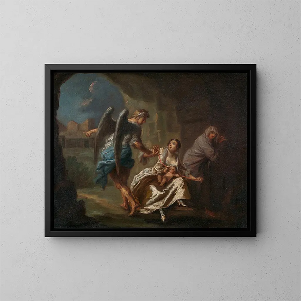 L'Ange de la Misericordia - Joseph Highmore — cuadro enmarcado en la pared