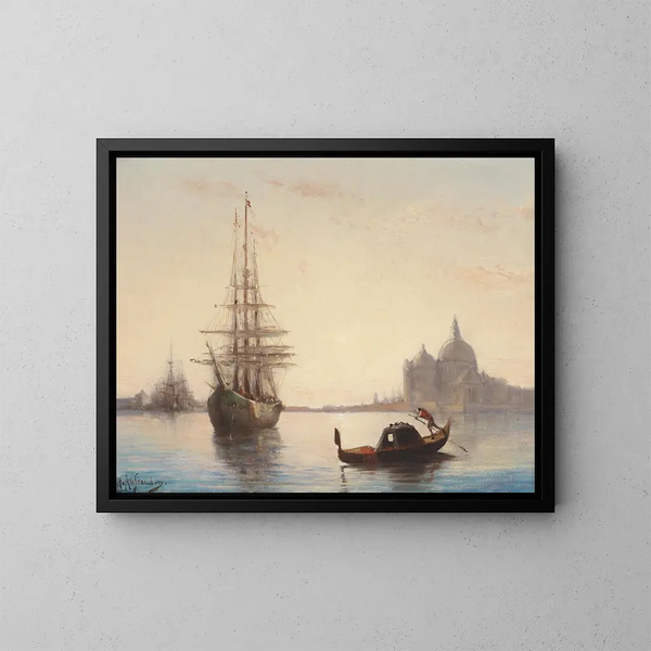 Venecia - Joseph Hippolyte Aussandon — cuadro enmarcado en la pared