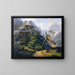 Mountain Landscape Painting - Joseph Holzer — framed artwork on a wall