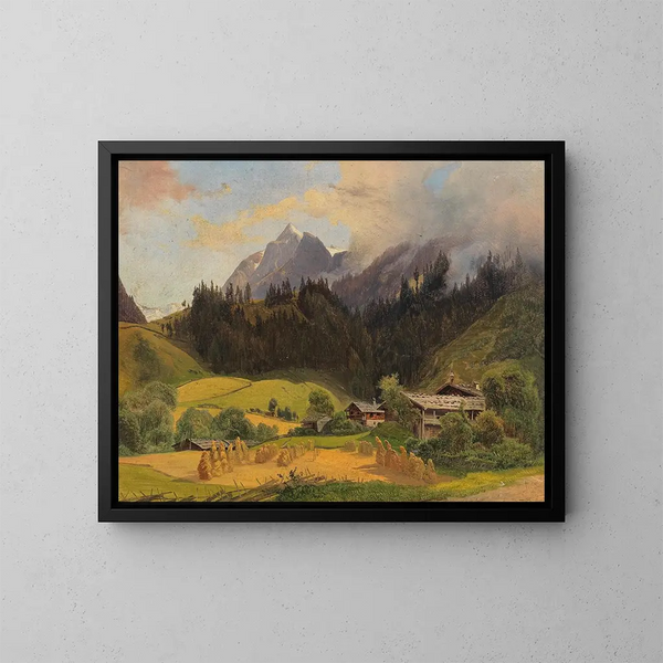 Parte del Pinzgau - Joseph Holzer — cuadro enmarcado en la pared
