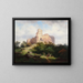 Ruine Paulenstein près de Stampfen en Hongrie - Joseph Holzer — framed artwork on a wall
