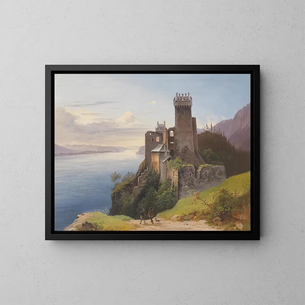 Ruine Weitenegg - Joseph Holzer — cuadro enmarcado en la pared