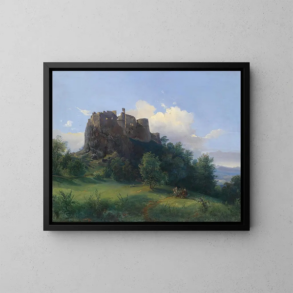 Castillo de Paulenstein - Joseph Holzer — cuadro enmarcado en la pared