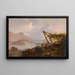 Sunset over the Welsh Coast - Joseph Hoover — framed artwork on a wall
