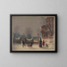 The First Snow - Joseph Hoover — framed artwork on a wall