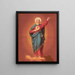 Virgen María con emblema de corazón - Joseph Hoover — cuadro enmarcado en la pared