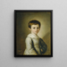 Retrato de un niño - Joseph Lavos — cuadro enmarcado en la pared