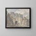 Door of the Church Christ at Canterbury - Joseph Mallord William Turner — framed artwork on a wall