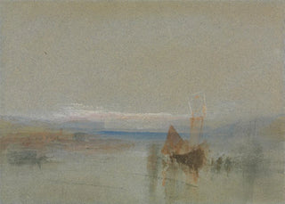 Joseph Mallord William Turner - Fishing Boats Becalmed off le Havre.webp