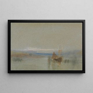 Joseph Mallord William Turner - Fishing Boats Becalmed off le Havre.webp