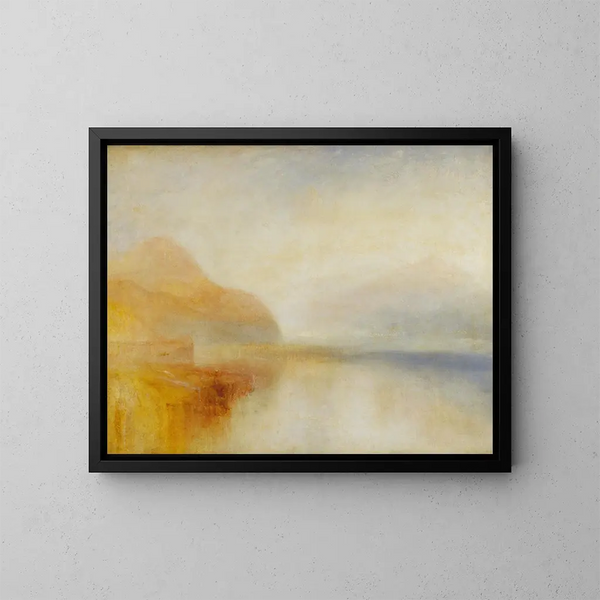 El puerto de Inverary, Loch Fyne, por la mañana - Joseph Mallord William Turner — cuadro enmarcado en la pared