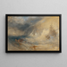 Faro de los Longships Land's End - Joseph Mallord William Turner — cuadro enmarcado en la pared