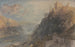 Rheinfels, vista hacia Katz y Gourhausen - Joseph Mallord William Turner — vista de la obra