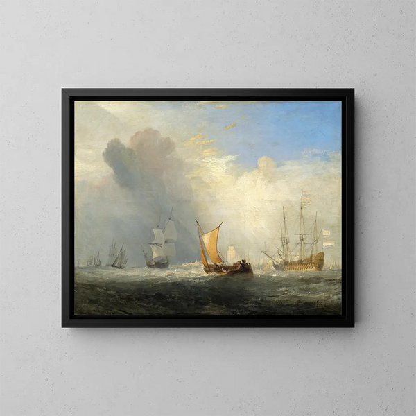 Ferry-boat de Rotterdam - Joseph Mallord William Turner — cuadro enmarcado en la pared