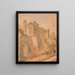 Abbaye de Saint Albans, Hertfordshire - Joseph Mallord William Turner — cuadro enmarcado en la pared