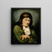 Autorretrato - Joseph Mallord William Turner — cuadro enmarcado en la pared