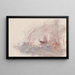 The Sketchbook of La Manche 37 - Joseph Mallord William Turner — framed artwork on a wall