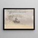 El cuaderno de bocetos del Canal 49 - Joseph Mallord William Turner — cuadro enmarcado en la pared