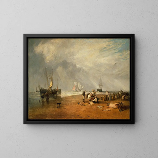 Joseph Mallord William Turner - The Fish Market at Hastings Beach.webp