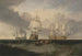 La Victoria que regresa de Trafalgar en tres posiciones - Joseph Mallord William Turner — vista de la obra