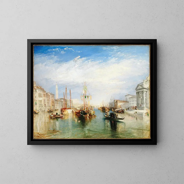 Venecia desde el pórtico de la Madonna della Salute - Joseph Mallord William Turner — cuadro enmarcado en la pared