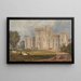 Vista de Hampton Court Hertfordshire desde el noroeste - Joseph Mallord William Turner — cuadro enmarcado en la pared