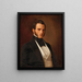Retrato de Franz Glich de 37 años - Joseph Mathias von Trenkwald — cuadro enmarcado en la pared