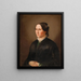 Portrait painting of Karoline Glich née Trenkwald, 31 years old - Joseph Mathias von Trenkwald — framed artwork on a wall