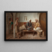 Les Joueurs d'échecs - Joseph Million — framed artwork on a wall
