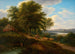 Paisaje fluvial con rebaño de ganado - Joseph Messmer — vista de la obra