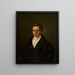 Retrato de un joven - Joseph Nicolas Robert-Fleury — cuadro enmarcado en la pared