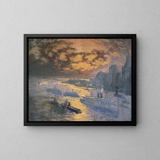 Joseph Pennell - Reflective river.webp