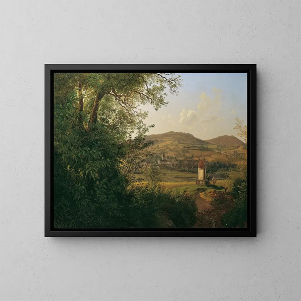 Vista de Pggstall - Joseph Rebell — cuadro enmarcado en la pared