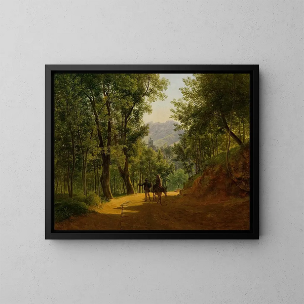 Paisaje italiano - Joseph Rebell — cuadro enmarcado en la pared