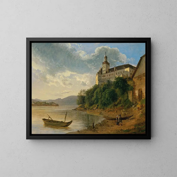 Castillo de Persenbeug - Joseph Rebell — cuadro enmarcado en la pared