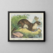 River Otter Painting - Joseph Scholz — framed artwork on a wall