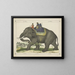 L'elefante cazaba otros elefantes - Joseph Scholz — cuadro enmarcado en la pared