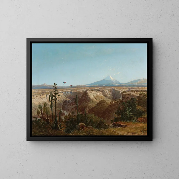 Vista del desierto de Atacama en Chile con el volcán Licancabur en el fondo - Joseph Selleny — cuadro enmarcado en la pared