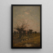 Atardecer en la Campine - Joseph Théodore Coosemans — cuadro enmarcado en la pared