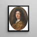 Retrato de Pierre Richelet - Joseph Vivien — cuadro enmarcado en la pared