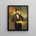 Retrato de un caballero - Joseph Weidner — cuadro enmarcado en la pared