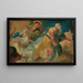 Adoration - Joseph Winterhalder the Younger — framed artwork on a wall