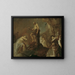 The Baptism of Christ - Joseph Winterhalder the Younger — framed artwork on a wall