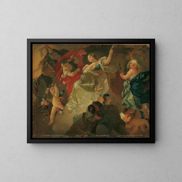 Las Virtudes - Joseph Winterhalder el Joven — cuadro enmarcado en la pared