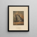 L'ours syrien - Joseph Wolf — cuadro enmarcado en la pared