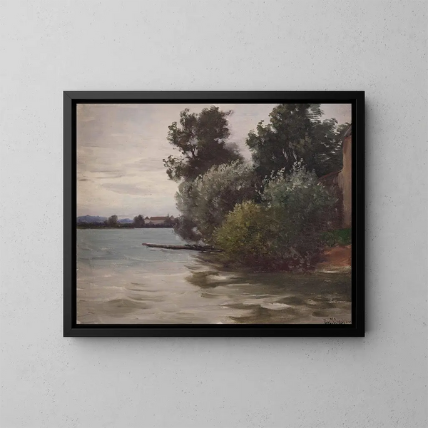 en el Chiemsee - Joseph Wopfner — cuadro enmarcado en la pared