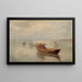 Salida de los pescadores - Joseph Wopfner — cuadro enmarcado en la pared