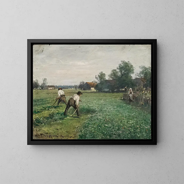 Tiempo de las cosechas - Joseph Wopfner — cuadro enmarcado en la pared