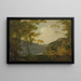 Paisaje lacustre - Joseph Wright de Derby — cuadro enmarcado en la pared
