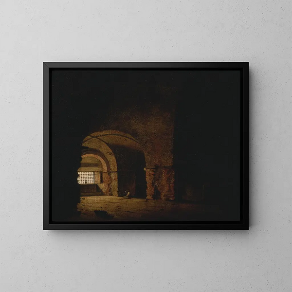 El prisionero - Joseph Wright de Derby — cuadro enmarcado en la pared